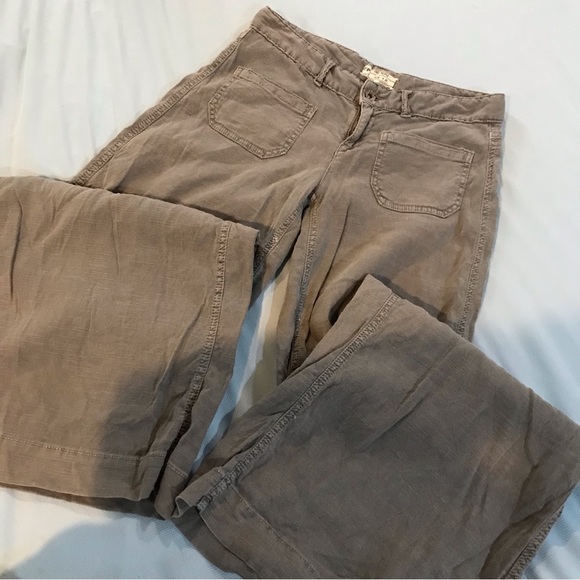 🌸RARE VINTAGE Free People Wide Leg Pants - Picture 8 of 15